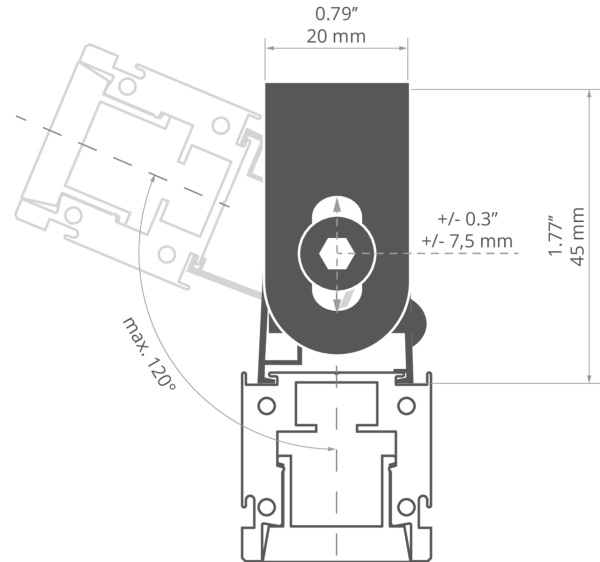 Befestigungsclip für LED Profile